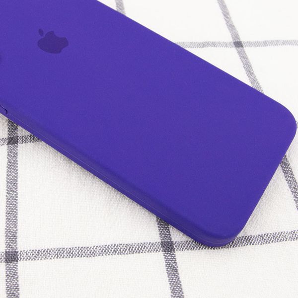Чохол Silicone Case Square Full Camera Protective (AA) для Apple iPhone 7 plus / 8 plus (5.5"") (Фіолетовий / Ultra Violet)