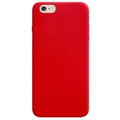 Силиконовый чехол Candy для Apple iPhone 6/6s plus (5.5") (Красный)