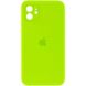 Чохол Silicone Case Square Full Camera Protective (AA) для Apple iPhone 11 (6.1"") (Салатовий / Neon green)