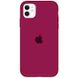 Чохол Silicone Case Full Protective (AA) для Apple iPhone 11 (6.1"") (Бордовий / Maroon)