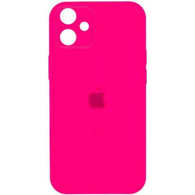 Уценка Чехол Silicone Case Square Full Camera Protective (AA) для Apple iPhone 11 (6.1") (Дефект упаковки / Розовый / Barbie Pink)