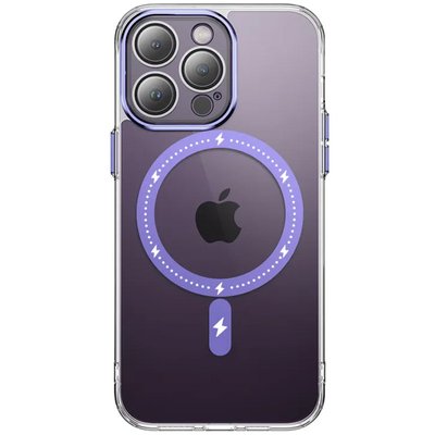 Чохол TPU+PC Colorful with MagSafe для Apple iPhone 12 Pro Max (6.7"") (Purple)