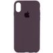 Чохол Silicone Case Full Protective (AA) для Apple iPhone X (5.8"") / XS (5.8"") (Фіолетовий / Elderberry)