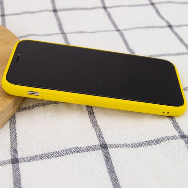 Шкіряний чохол Xshield для Apple iPhone 12 (6.1"") (Жовтий / Yellow)