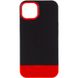 Чохол TPU+PC Bichromatic для Apple iPhone 13 (6.1"") (Black / Red)