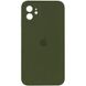 Чохол Silicone Case Square Full Camera Protective (AA) для Apple iPhone 11 (6.1"") (Зелений / Dark Olive)