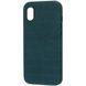 Шкіряний чохол Croco Leather для Apple iPhone X / XS (5.8"") (Green)
