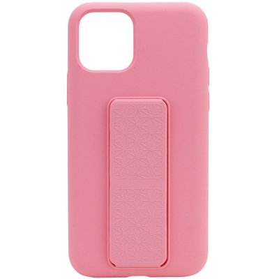 Чохол Silicone Case Hand Holder для Apple iPhone 11 Pro Max (6.5"") (Рожевий / Pink)