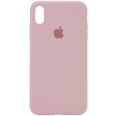 Уценка Чехол Silicone Case Full Protective (AA) для Apple iPhone XR (6.1") (Эстетический дефект / Розовый / Pink Sand)