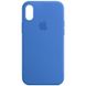 Чохол Silicone Case Full Protective (AA) для Apple iPhone X (5.8"") / XS (5.8"") (Синій / Capri Blue)