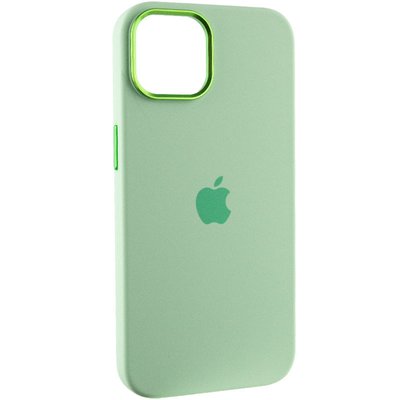 Уцінка Чохол Silicone Case Metal Buttons (AA) для Apple iPhone 13 (6.1"") (Дефект упаковки / Зелений / Pistachio)