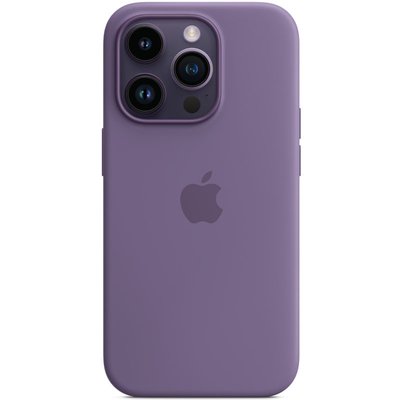 Уцінка Чохол Silicone case (AAA) full with Magsafe для Apple iPhone 14 Pro (6.1"") (Естетичний дефект / Фіолетовий / Iris)