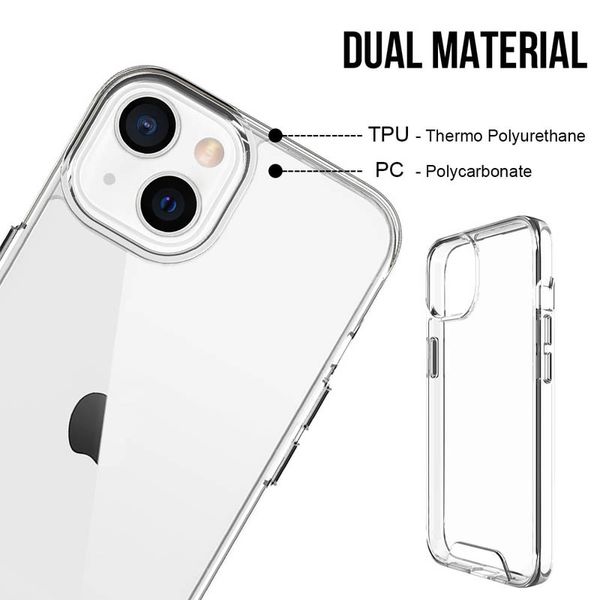 Чохол TPU Space Case transparent для Apple iPhone 14 Plus (6.7"") (Прозорий)