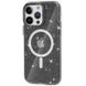 Чохол TPU Galaxy Sparkle (MagFit) для Apple iPhone 15 Pro (6.1"") (Black+Glitter)