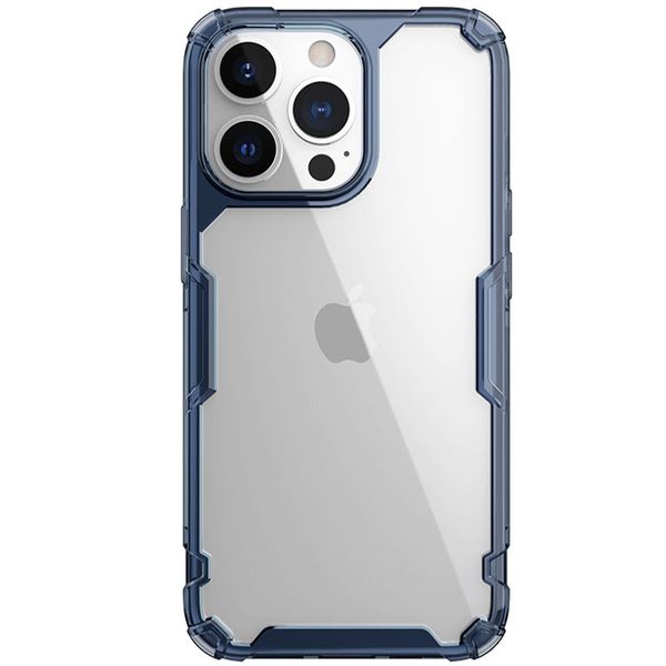 TPU чохол Nillkin Nature Pro Series для Apple iPhone 14 Pro Max (6.7"") (Синій (прозорий))