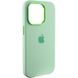 Чохол Silicone Case Metal Buttons (AA) для Apple iPhone 14 Pro Max (6.7"") (Зелений / Pistachio)