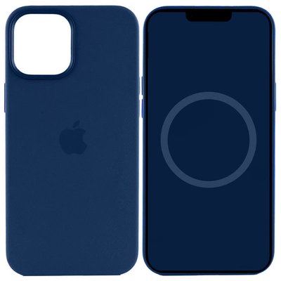 Чохол Silicone case (AAA) full with Magsafe and Animation для Apple iPhone 15 Plus (6.7"") (Синій / Storm Blue)