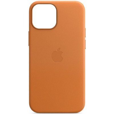 Шкіряний чохол Leather Case (AAA) with MagSafe and Animation для Apple iPhone 14 Pro Max (6.7"") (Golden Brown)