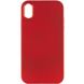TPU чохол Bonbon Metal Style для Apple iPhone XS Max (6.5"") (Червоний / Red)