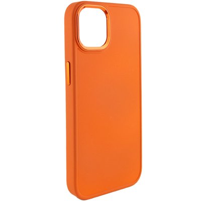 TPU чохол Bonbon Metal Style для Apple iPhone 14 (6.1"") (Помаранчевий / Papaya)