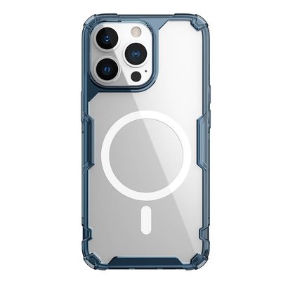 TPU чохол Nillkin Nature Pro Magnetic для Apple iPhone 14 Pro (6.1"") (Синій (прозорий))