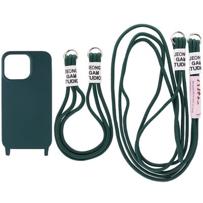 Чохол TPU two straps California для Apple iPhone 11 Pro Max (6.5"") (Зелений / Forest green)