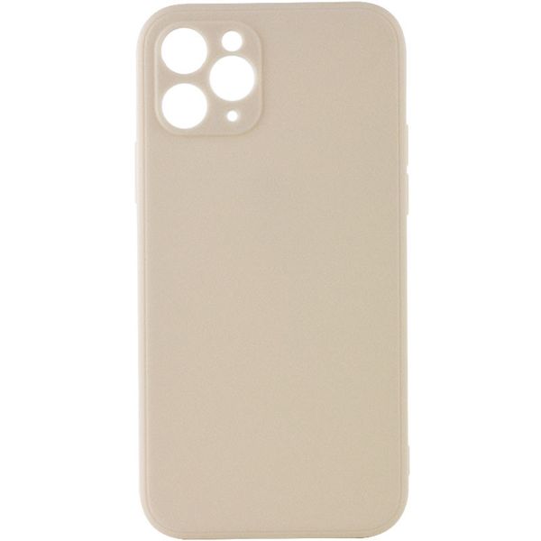 Силіконовий чохол Candy Full Camera для Apple iPhone 11 Pro (5.8"") (Бежевий / Antigue White)