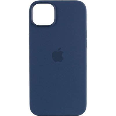 Уценка Чехол Silicone case (AAA) full with Magsafe для Apple iPhone 14 Pro Max (6.7") (Дефект упаковки / Синий / StromBlue)