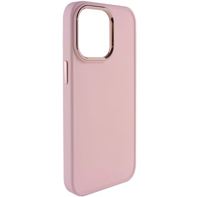 TPU чохол Bonbon Metal Style для Apple iPhone 13 Pro (6.1"") (Рожевий / Light pink)
