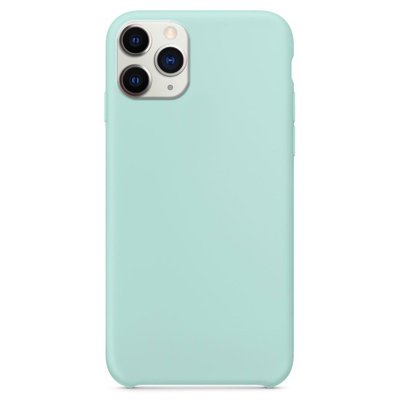 Чохол Silicone Case without Logo (AA) для Apple iPhone 11 Pro Max (6.5"") (Блакитний / Marine Green)