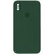 Чохол Silicone Case Square Full Camera Protective (AA) для Apple iPhone XS / X (5.8"") (Зелений / Cyprus Green)