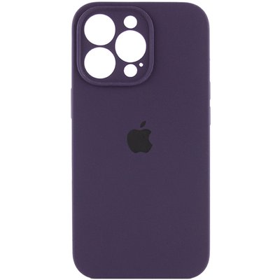 Уценка Чехол Silicone Case Full Camera Protective (AA) для Apple iPhone 13 Pro (6.1") (Эстетический дефект / Фиолетовый / Elderberry)