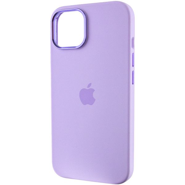 Уцінка Чохол Silicone Case Metal Buttons (AA) для Apple iPhone 14 (6.1"") (Естетичний дефект / Бузковий / Lilac)