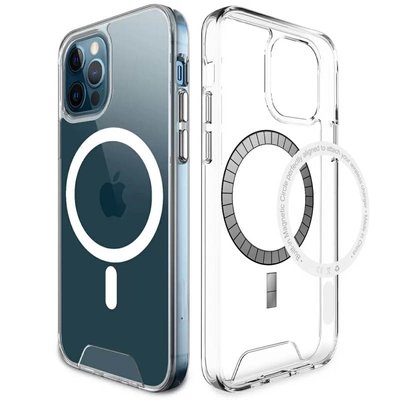 Чохол TPU Space Case with MagSafe для Apple iPhone 12 Pro / 12 (6.1"") (Прозорий)