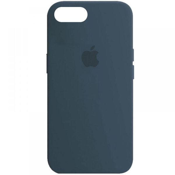 Чохол Silicone Case Full Protective (AA) для Apple iPhone SE (2020) (Синій / Abyss Blue)