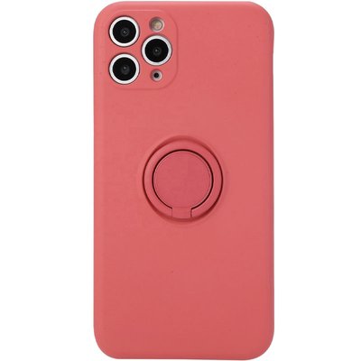 Чохол TPU Candy Ring Full Camera для Apple iPhone 12 Pro (6.1"") (Червоний / Camellia)