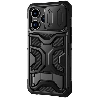 TPU+PC чохол Nillkin CamShield Adventurer Pro (шторка на камеру) для Apple iPhone 14 Pro (6.1"") (Armor Black)