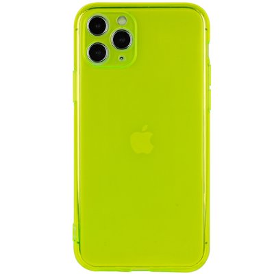 Матовый полупрозрачный TPU чехол с защитой камеры для Apple iPhone 11 Pro (5.8") (Зеленый / Light Green)