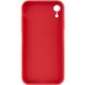 Силіконовий чохол Candy Full Camera для Apple iPhone XR (6.1"") (Червоний / Camellia)