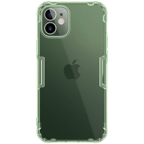 TPU чохол Nillkin Nature Series для Apple iPhone 12 mini (5.4"") (Темно-зелений (прозорий))