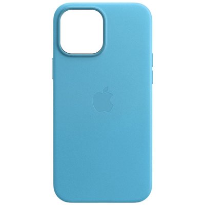 Шкіряний чохол Leather Case (AA) with MagSafe для Apple iPhone 13 Pro (6.1"") (Blue)