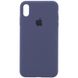 Чохол Silicone Case Full Protective (AA) для Apple iPhone X (5.8"") / XS (5.8"") (Темний Синій / Midnight Blue)