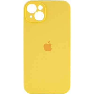 Уценка Чехол Silicone Case Full Camera Protective (AA) для Apple iPhone 14 (6.1") (Эстетический дефект / Желтый / Yellow)