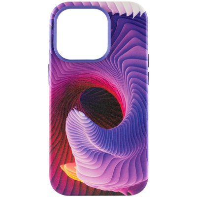 Шкіряний чохол Colour Splash with MagSafe для Apple iPhone 13 Pro Max (6.7"") (Purple / Pink)