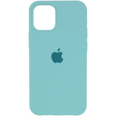Уценка Чехол Silicone Case Full Protective (AA) для Apple iPhone 14 (6.1") (Дефект упаковки / Бирюзовый / Swimming pool)