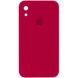 Чохол Silicone Case Square Full Camera Protective (AA) для Apple iPhone XR (6.1"") (Червоний / Rose Red)