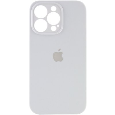 Чехол Silicone Case Full Camera Protective (AA) для Apple iPhone 15 Pro (6.1") (Белый / White)