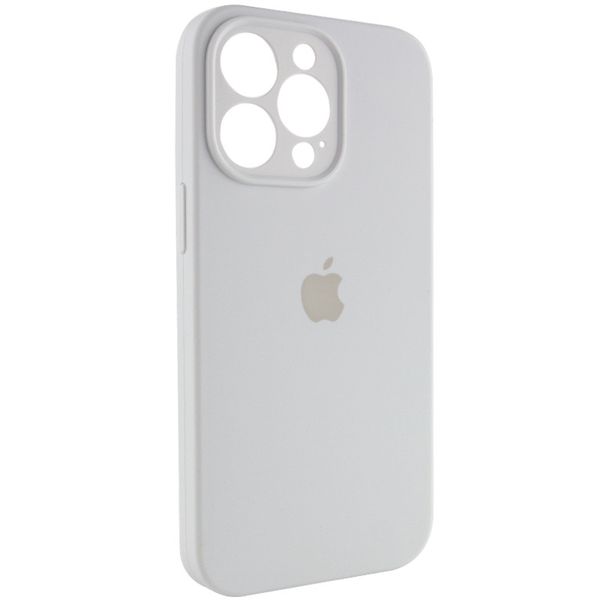 Чохол Silicone Case Full Camera Protective (AA) для Apple iPhone 15 Pro (6.1"") (Білий / White)