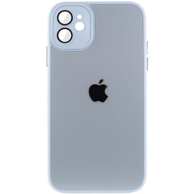 Чохол TPU+Glass Sapphire Midnight для Apple iPhone 12 (6.1"") (Блакитний / Blue)