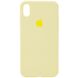 Чохол Silicone Case Full Protective (AA) для Apple iPhone X (5.8"") / XS (5.8"") (Жовтий / Mellow Yellow)